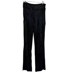Nicole Miller Atelier Black Sequin Pants